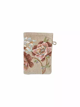 PIP STUDIO | Waschhandschuh 16x22cm SECRET GARDEN Blue | hellbraun