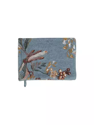 PIP STUDIO | Waschhandschuh 16x22cm SECRET GARDEN Weiss-Blau | hellblau