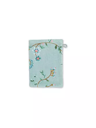 PIP STUDIO | Waschhandschuh LES FLEURS 16x22cm Blau | dunkelblau