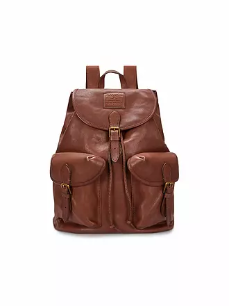 POLO RALPH LAUREN | Leder Rucksack | braun