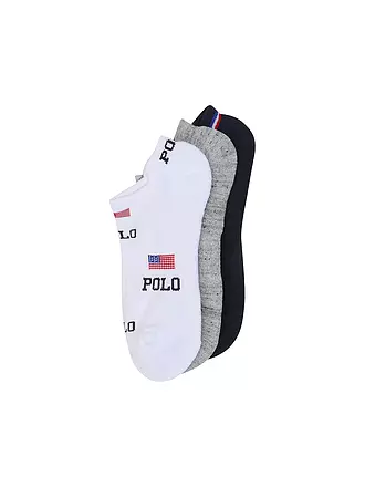 POLO RALPH LAUREN | Sneaker Socken 3er Pkg Allover | weiss