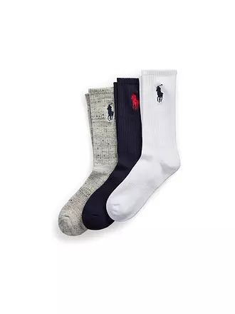 POLO RALPH LAUREN | Socken 3er Pkg navy / white / grey | bunt