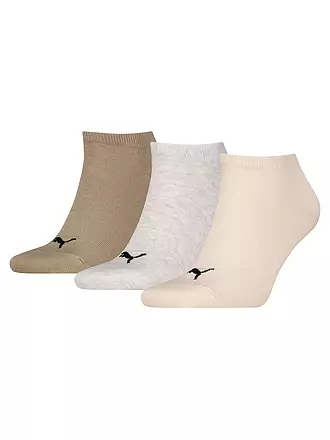 PUMA |  Sneakersocken 3er Pkg blue/grey melan | beige