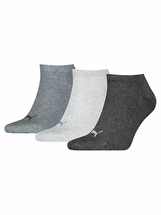 PUMA | Sneaker Socken 3er Pkg antrhracite | dunkelblau