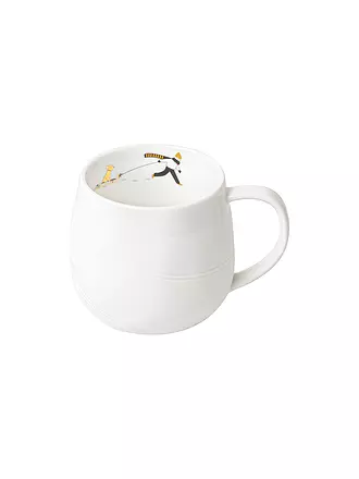 RAEDER | Tasse 7,5cm SCHNEETAG Goldkufen | weiss