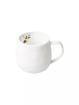 RAEDER | Tasse 7,5cm SCHNEETAG Hundeschlitten | weiss