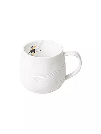 RAEDER | Tasse 7,5cm SCHNEETAG Schlitten fahren | weiss