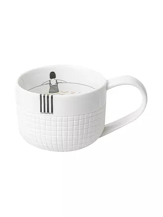 RAEDER | Tasse AUSZEIT BADESEE 9,5x7cm Weiss | weiss