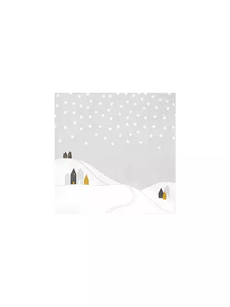 RAEDER | Weihnachts-Servietten 33x33cm SCHNEELANDSCHAFT | 