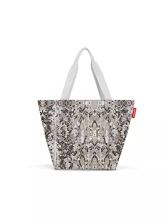 REISENTHEL | Tasche - Shopper Medium Snake Sand | hellgrau