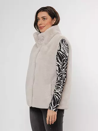 RINO&PELLE | Gilet in Felloptik LISON | creme