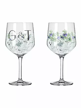 RITZENHOFF | Gin Glas 2-er Set BOTANIC LIGHTS  #5 #6 Design Team | bunt