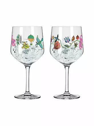 RITZENHOFF | Gin Glas 2-er Set BOTANIC LIGHTS #9 #10 Olaf Hajek 2024 | bunt