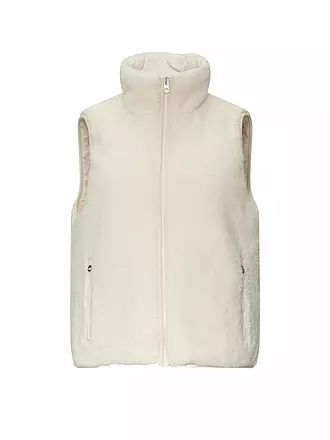 S.OLIVER | Gilet in Felloptik | weiss