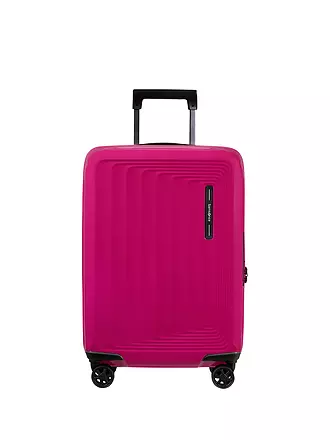 SAMSONITE | Trolley  NUON SPINNER 55cm erweiterbar metallic ruby | hellgrau