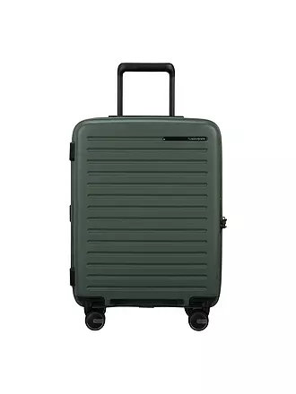 SAMSONITE | Trolley RESTACKED SPINNER 55cm erweiterbar black | dunkelgrün