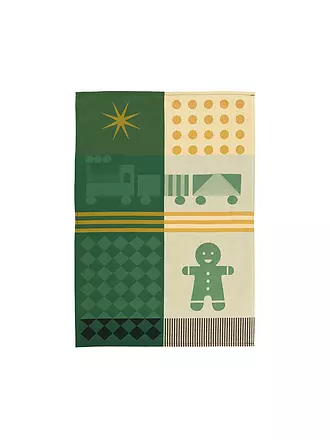 SANDER | Geschirrtuch SKYTRAIN 50x70cm Green | grau