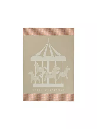 SANDER | Geschirrtuch THE CAROUSEL 50x70cm Beige / Orange | beige