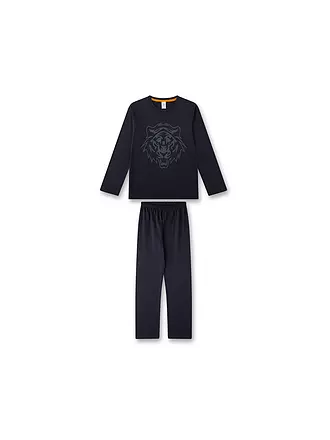 SANETTA | Jungen Pyjama | dunkelblau