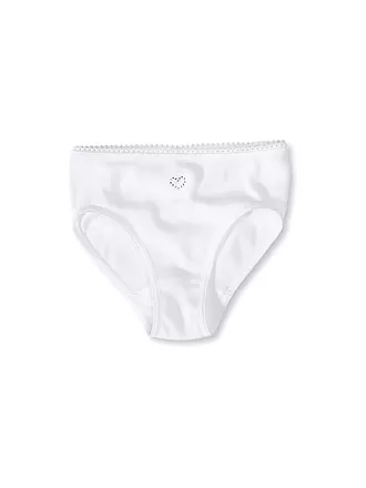 SANETTA | Mädchen - Slip "Cotton Love" white | 