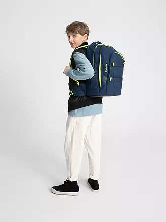 SATCH | Schulrucksack Pack - Bloomy Breeze | dunkelblau