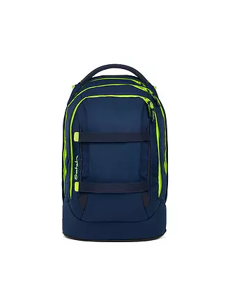 SATCH | Schulrucksack Pack Toxic Yellow | dunkelblau