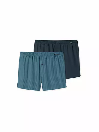 SCHIESSER | Boxershorts 2er Pkg. sortiert 7 | petrol