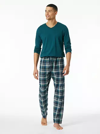 SCHIESSER | Pyjama Hose | blau