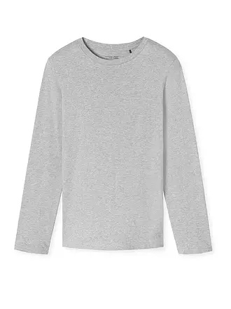 SCHIESSER | Pyjama Langarmshirt | grau