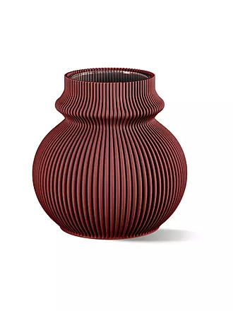 SHEYN | Vase 12x12cm KOYL Olive | dunkelrot