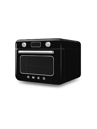 SMEG | Kombi-Tisch Dampfbackofen Schwarz | hellgrün