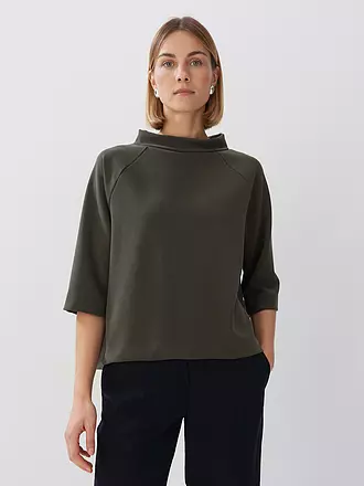 SOMEDAY | Sweatshirt UNOA CROPPED | olive