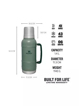 STANLEY | Isolierflasche - Thermosflasche  ARTISAN 1,4l | grün