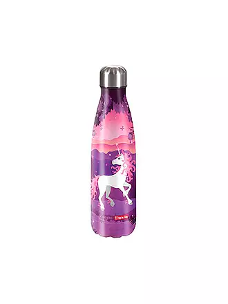 STEP BY STEP | Edelstahl Trinkflasche - Glitter Heart 0,5L | beere