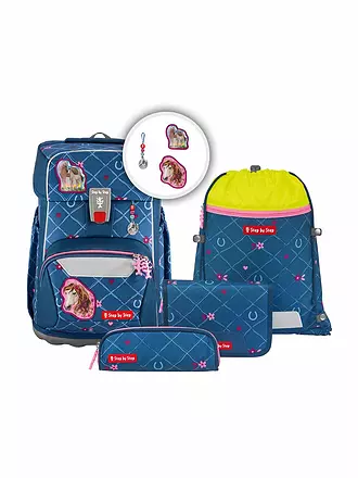 STEP BY STEP | Schultaschen Set 5tlg GIANT Unicorn Nuala | blau