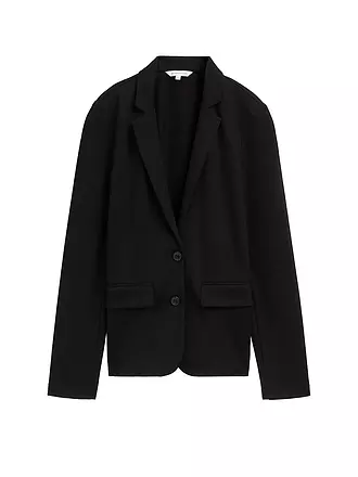 TOM TAILOR | Jerseyblazer | schwarz