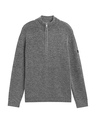 TOM TAILOR | Troyer Pullover | grau