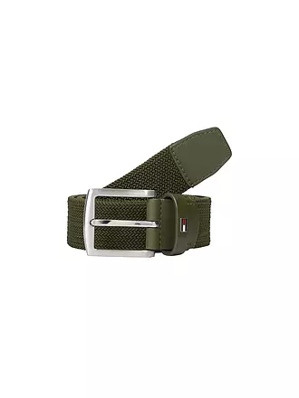 TOMMY HILFIGER | Gürtel DENTON ELASTIC | olive