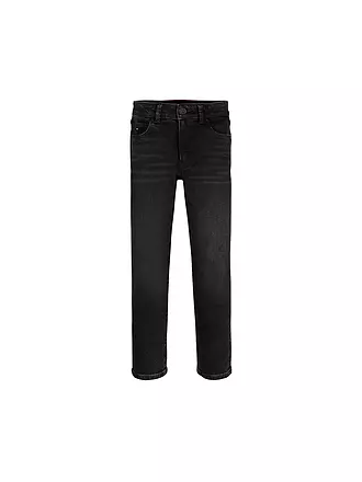 TOMMY HILFIGER | Jungen Jeans Straight Fit | schwarz