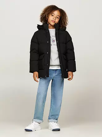 TOMMY HILFIGER | Jungen Parka | schwarz