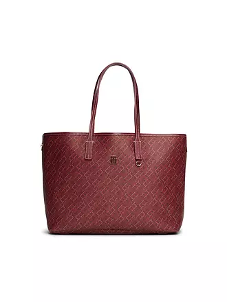 TOMMY HILFIGER | Ledertasche - Shopper TH MONOPLAY LEATHER TOTE | 