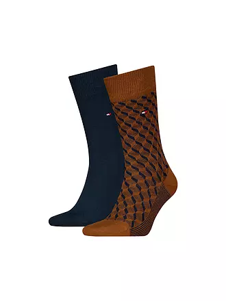 TOMMY HILFIGER | Socken 2-er Pkg classic khaki | dunkelblau