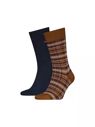 TOMMY HILFIGER | Socken 2-er Pkg navy | camel