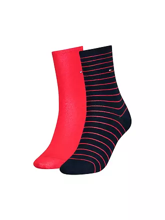 TOMMY HILFIGER | Socken 2er Pkg navy | rot