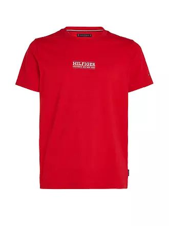 TOMMY HILFIGER | T-Shirt Slim Fit | rot