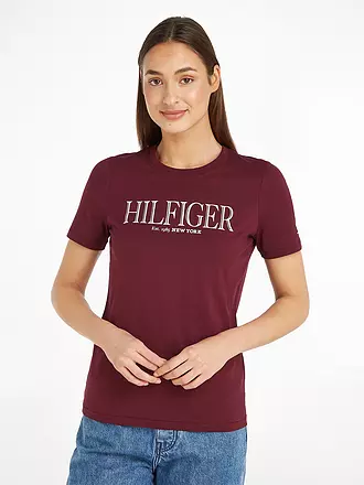 TOMMY HILFIGER | T-Shirt | dunkelrot