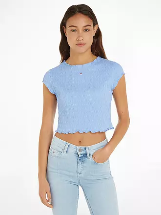 TOMMY JEANS | T-Shirt Cropped Fit | hellblau