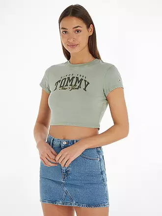 TOMMY JEANS | T-Shirt Cropped Fit | grau