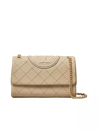 TORY BURCH | Ledertasche - Umhängetasche FLEMING | creme