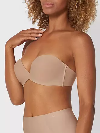 TRIUMPH | BH trägerlos STEPY SOFT black | beige